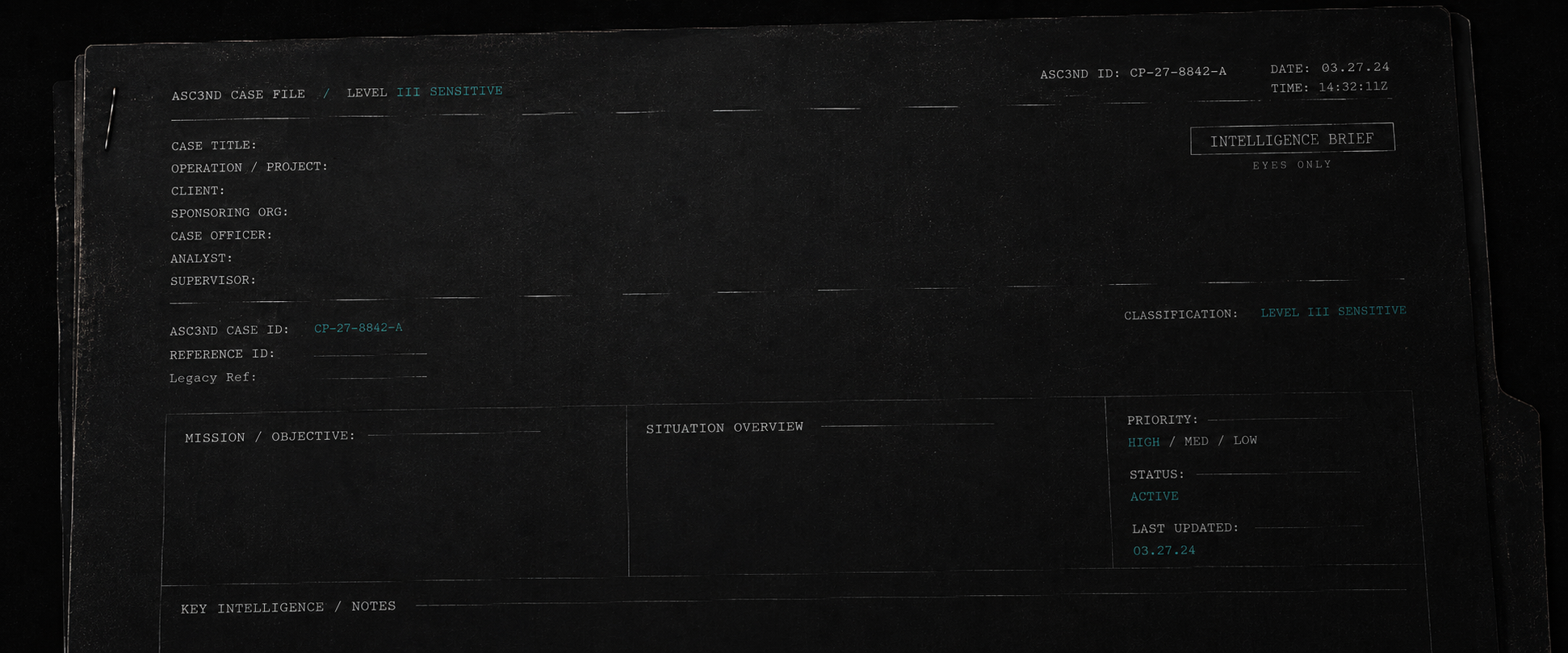 Asc3nd Case File &mdash; Intelligence Brief