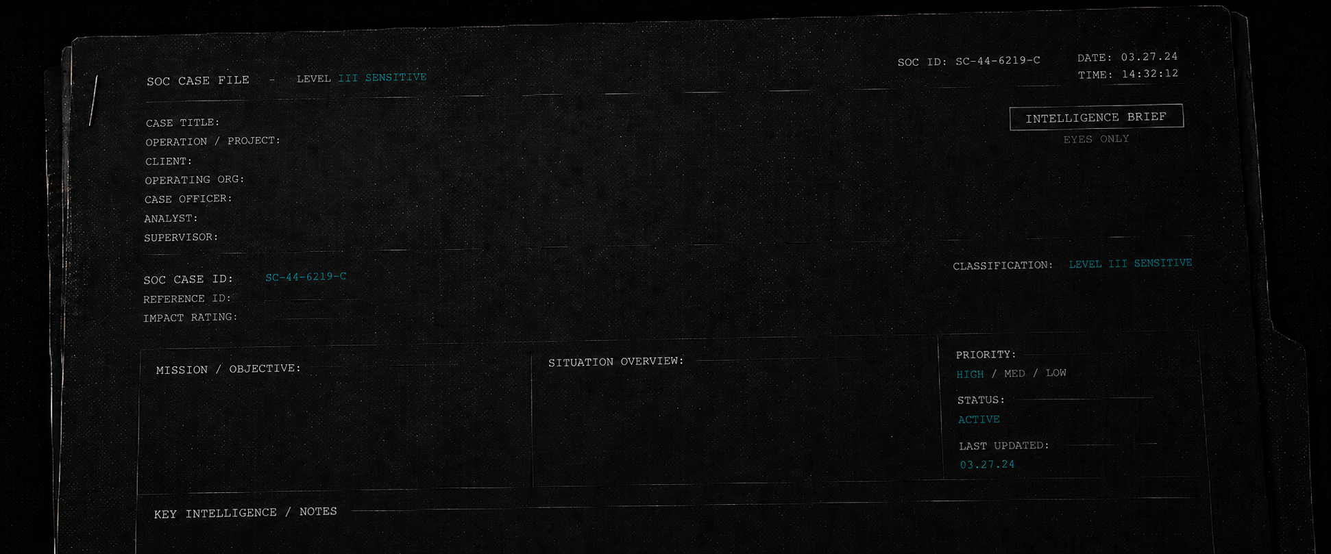SOC Case File &mdash; Intelligence Brief